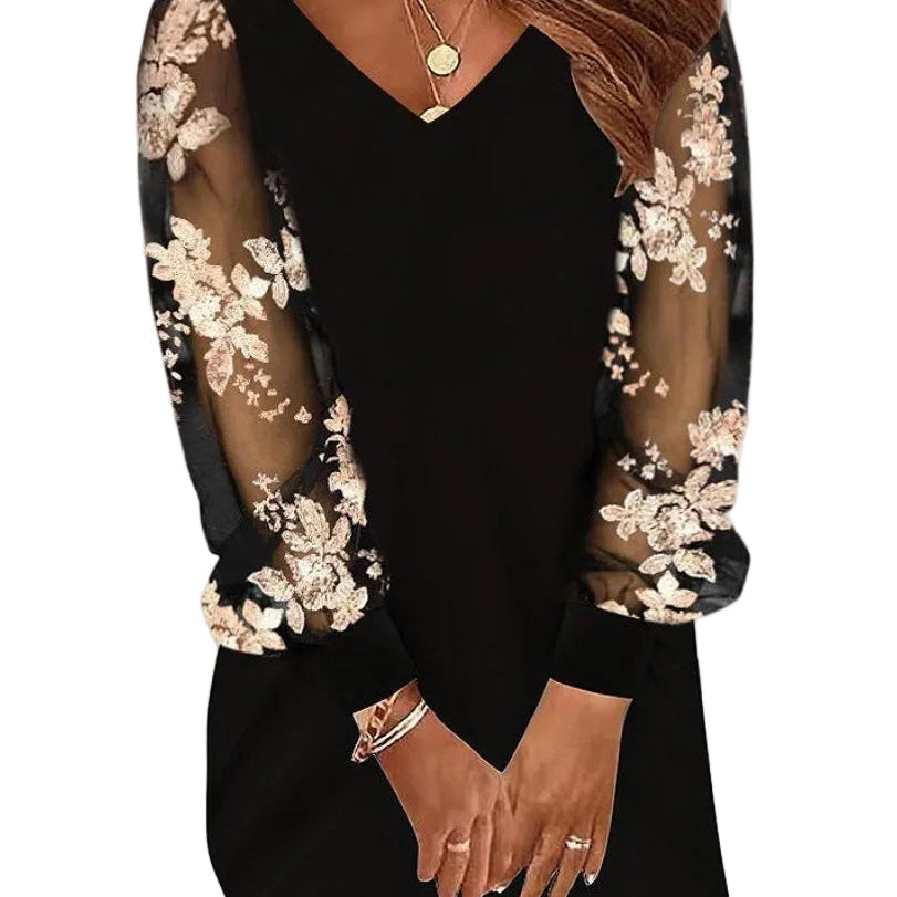 Karen - Lace Sleeved Dress