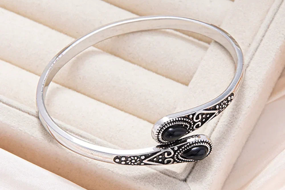Tribal Gemstone Wrap Bracelet
