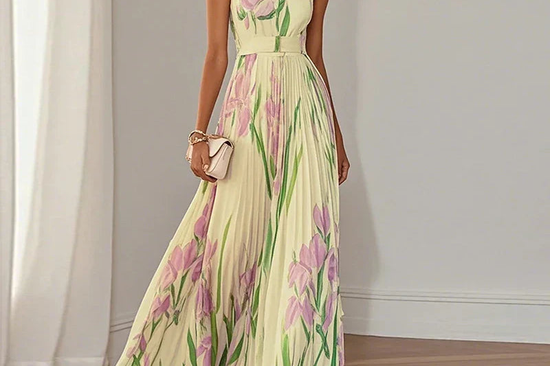 Oriah™ | Floral A-Line Maxi Dress
