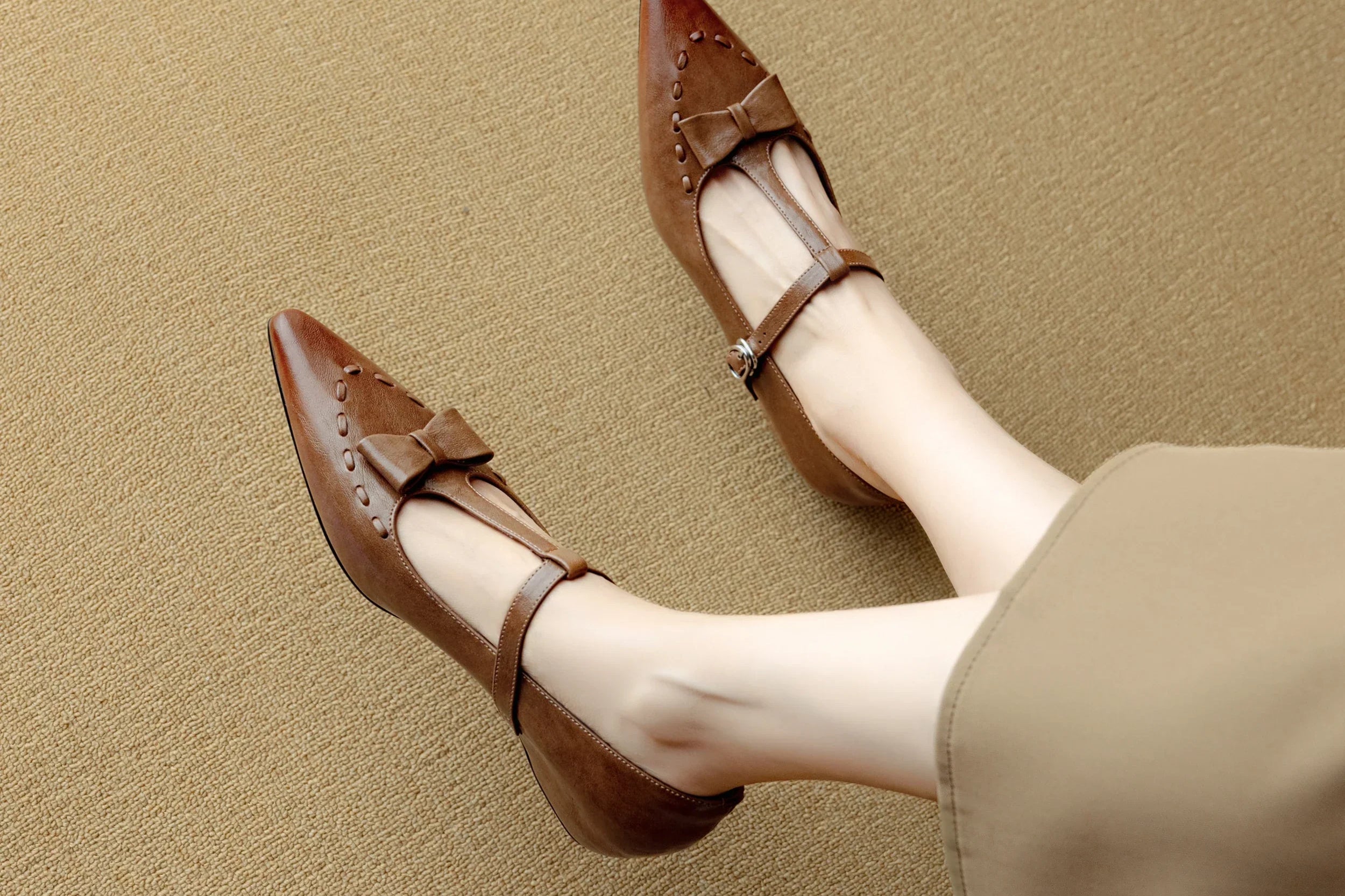 Darlyn Genuine Leather Pumps