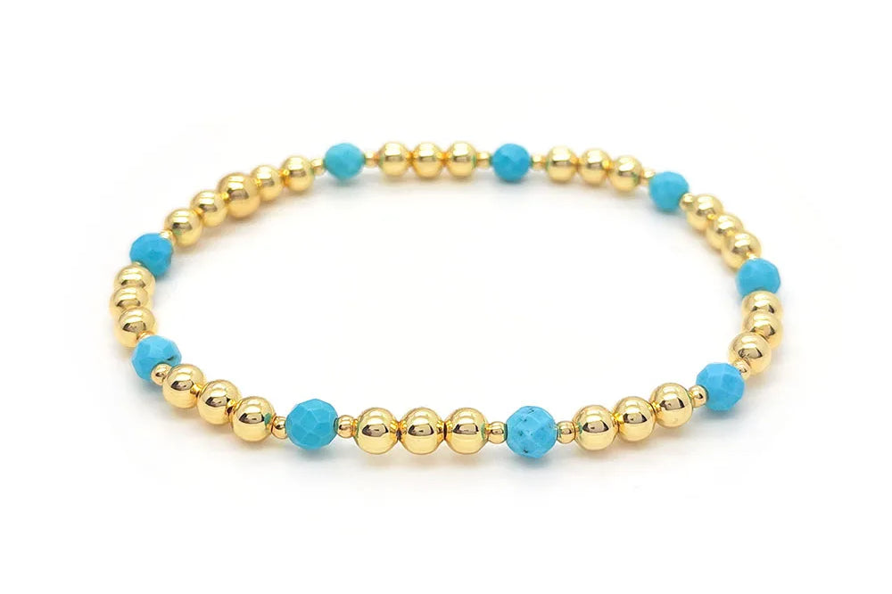 Bold Turquoise Charm Bracelet