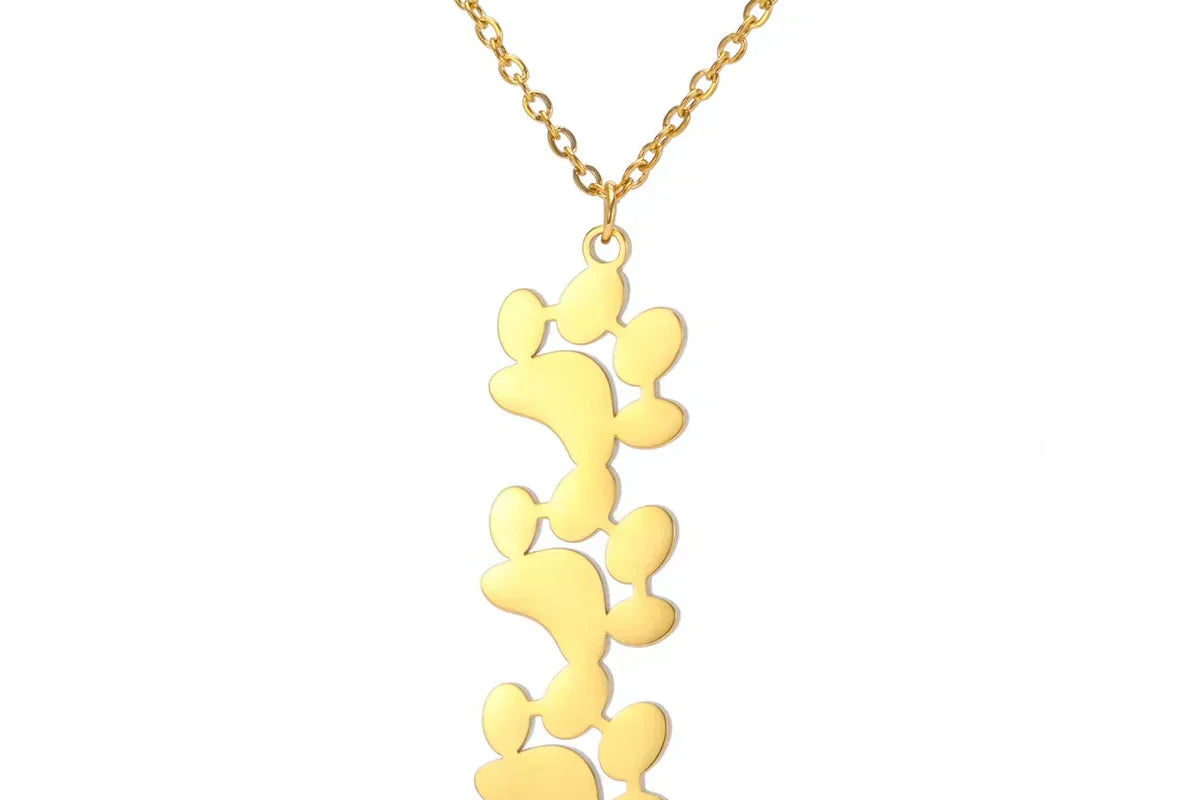 Elegant Stainless Steel Paw Necklace