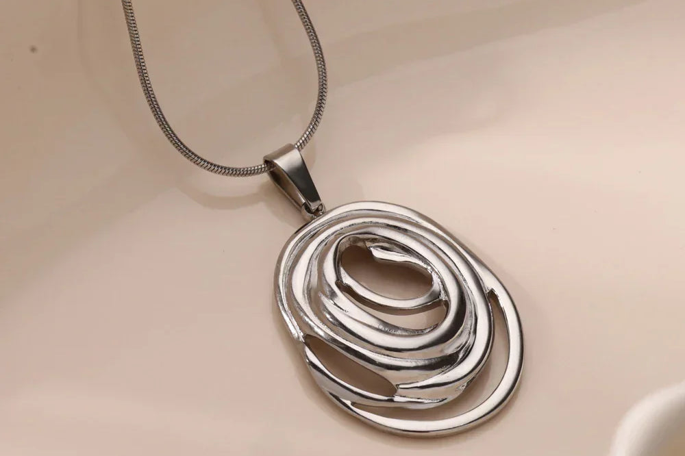 Oval Pendant Necklace