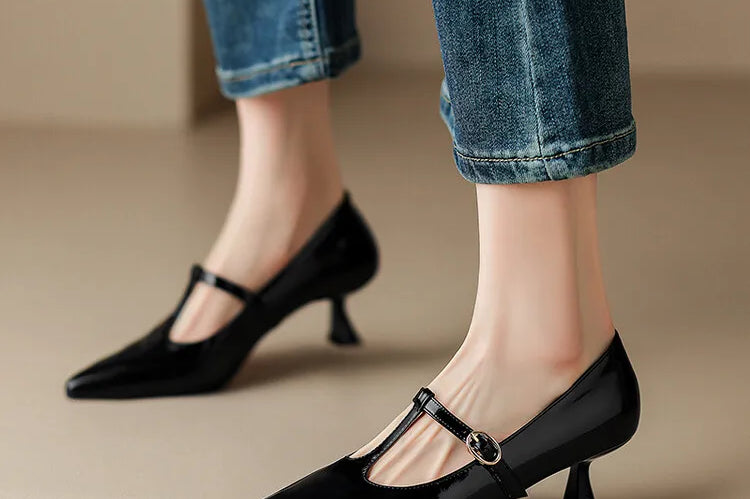 Rabeca Genuine Leather Heels
