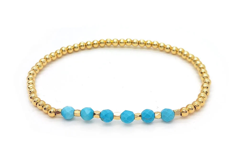 Bold Turquoise Charm Bracelet