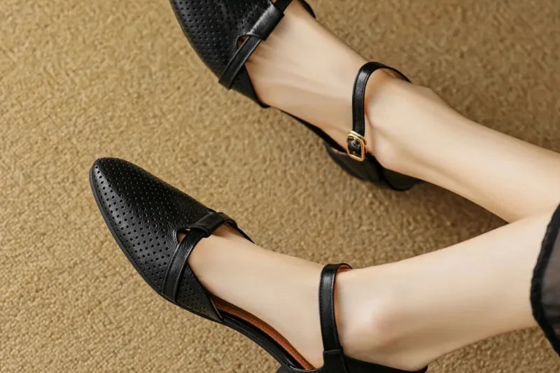 Julion Genuine Leather Heels