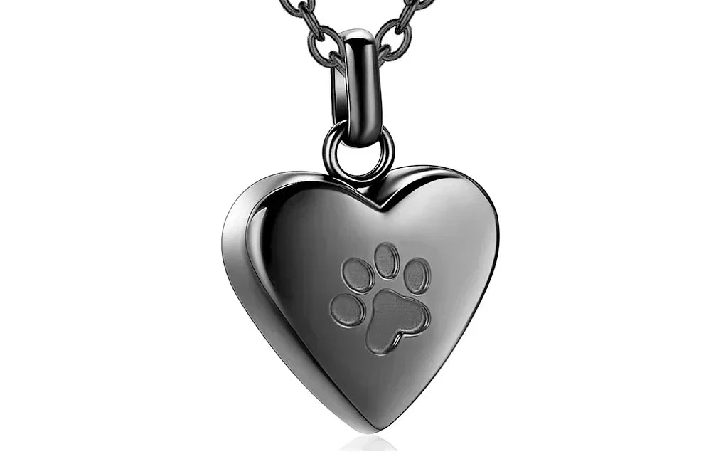 Paw Heart Ashes Necklace