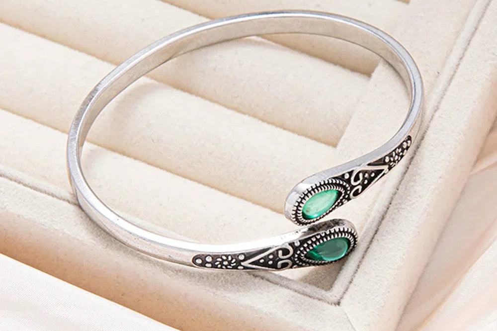 Tribal Gemstone Wrap Bracelet
