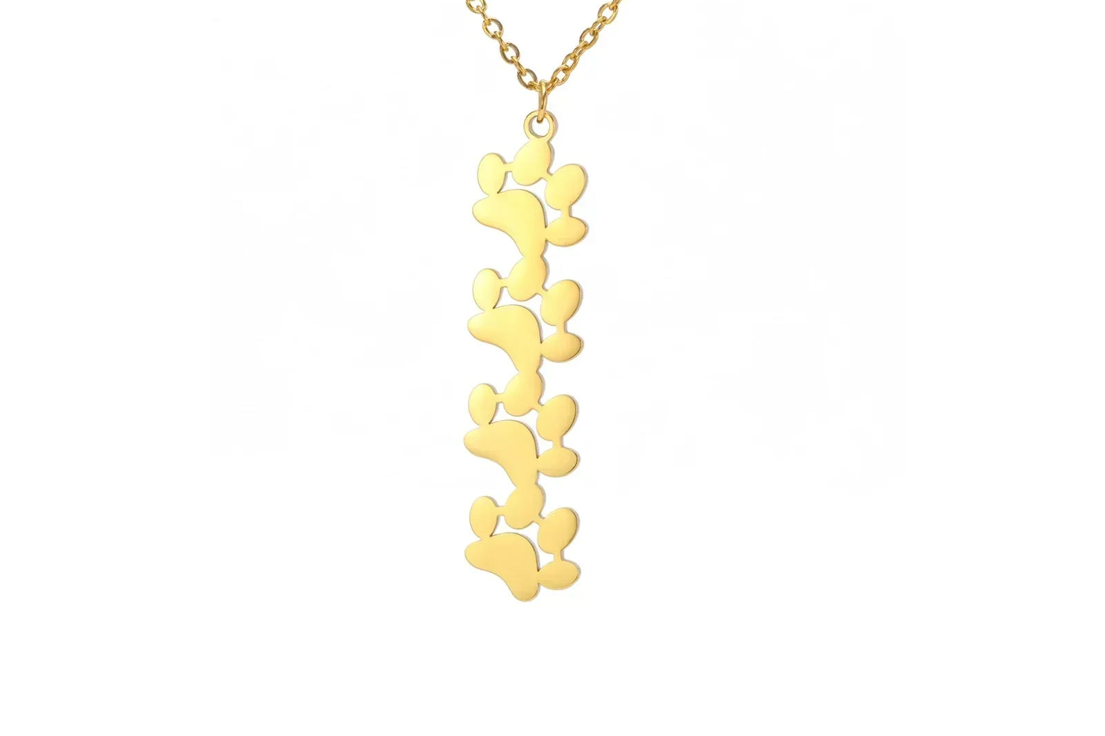 Elegant Stainless Steel Paw Necklace