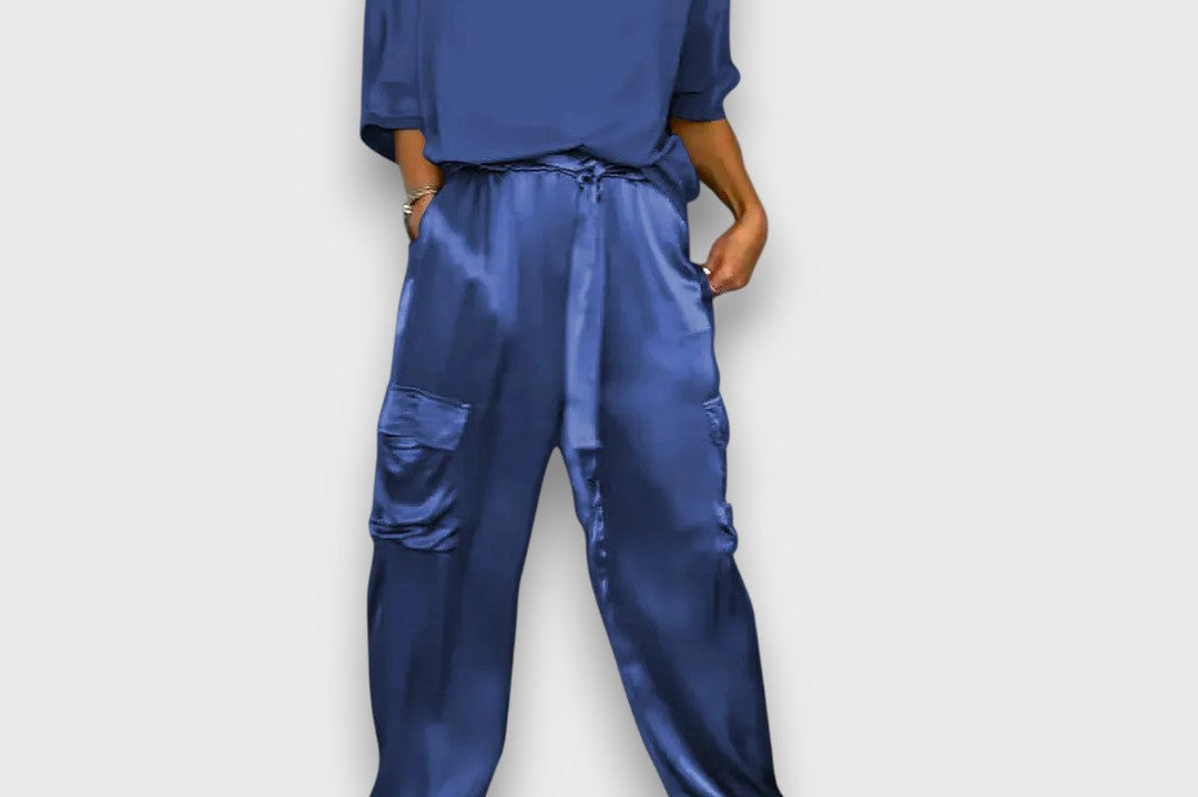 Avelan – Satin Flow Two-Piece Set
