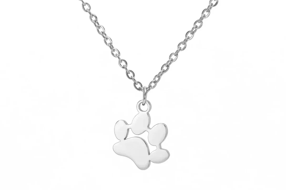 Elegant Stainless Steel Paw Necklace