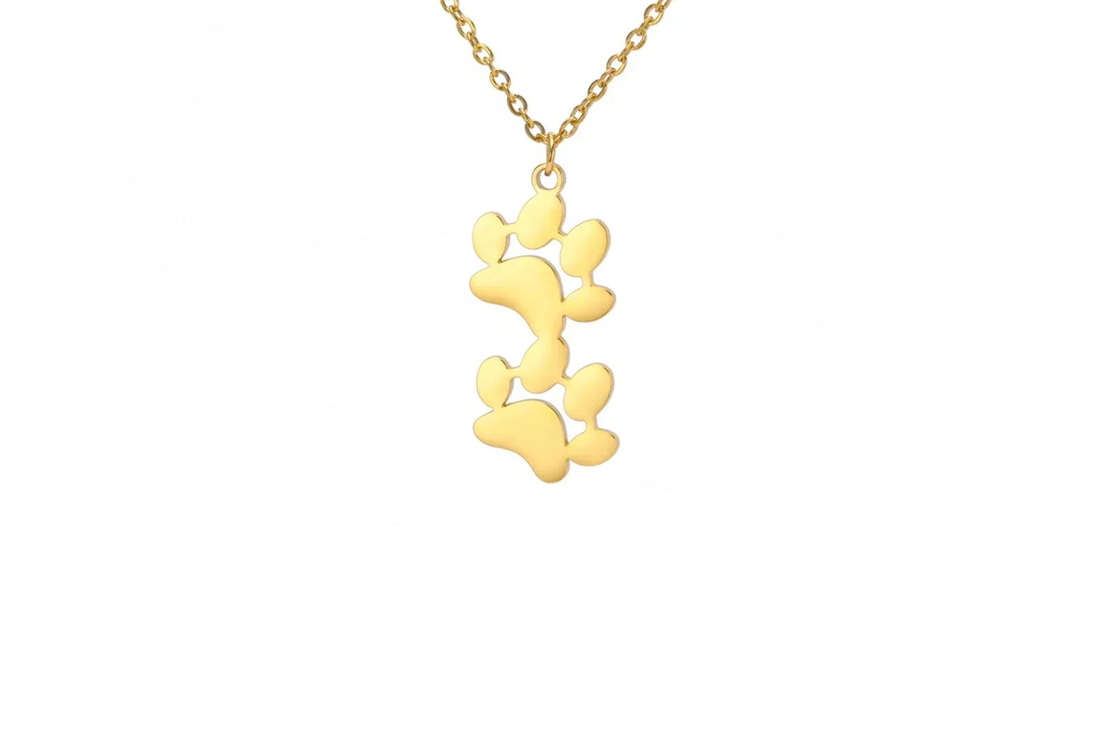 Elegant Stainless Steel Paw Necklace