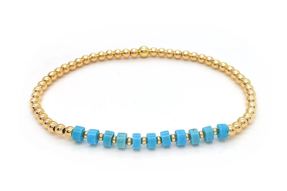 Bold Turquoise Charm Bracelet