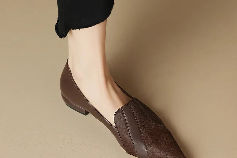 Kiara Genuine Leather Flats