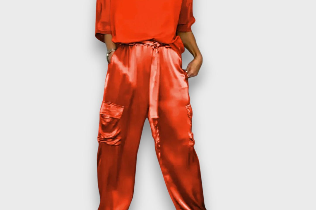 Avelan – Satin Flow Two-Piece Set