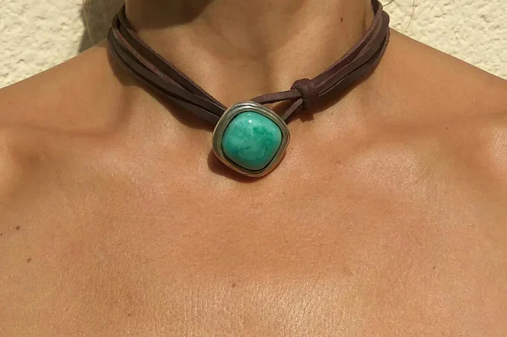 Effortless Turquoise Gemstone Necklace