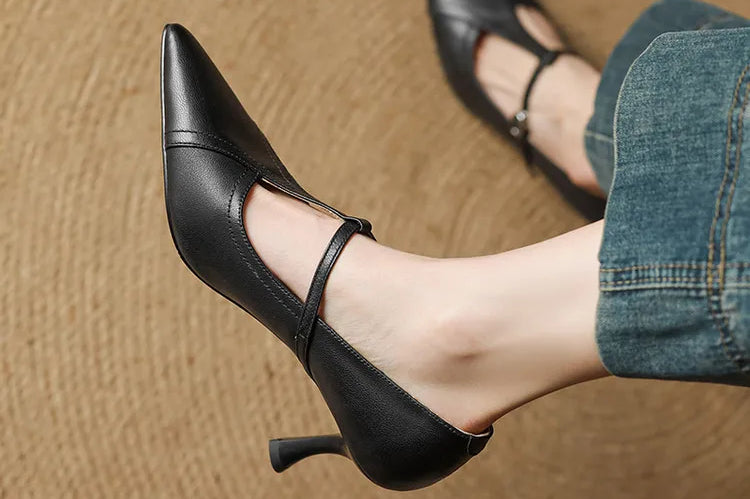 Beka Genuine Leather Heels