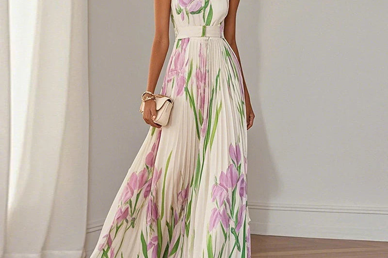 Oriah™ | Floral A-Line Maxi Dress
