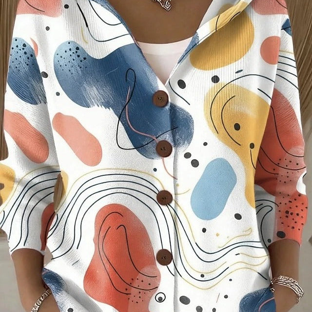 Cassidy | Artistic Warm Long Cardigan