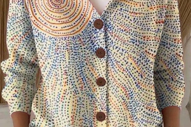 Cassidy - Artistic Warm Long Cardigan