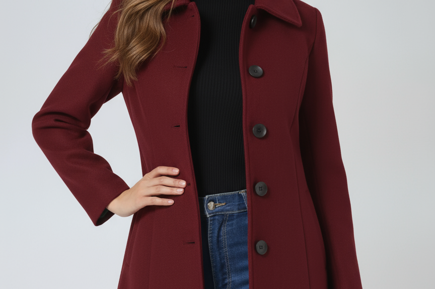 Naomi | Tailored Button Coat