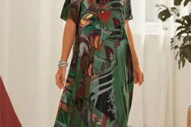 Grace - Dress in Contemporary Abstract Print