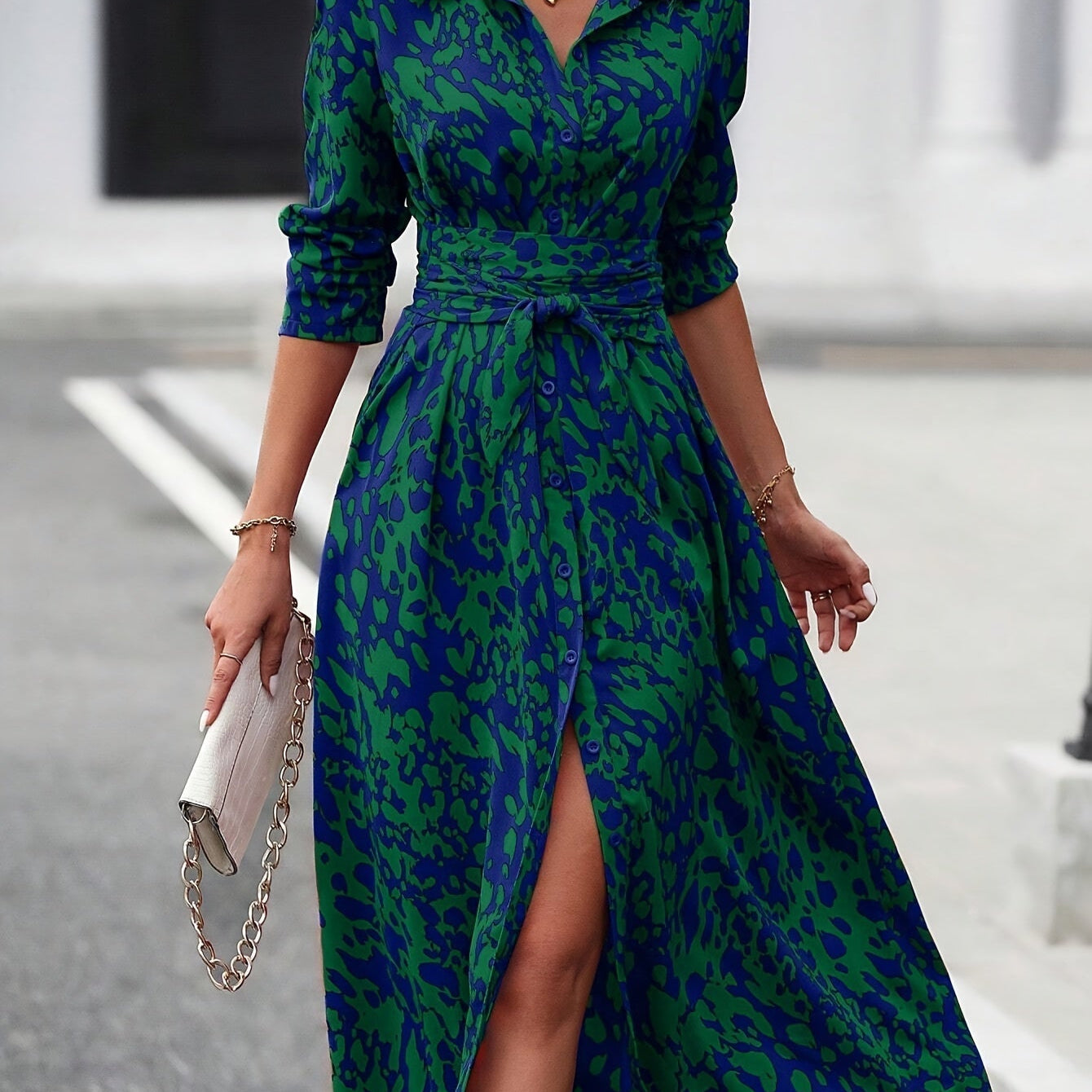 Zafira™ | Geometric Shirt Dress