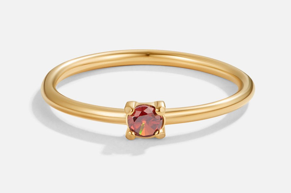 Birthstone Gold Rings