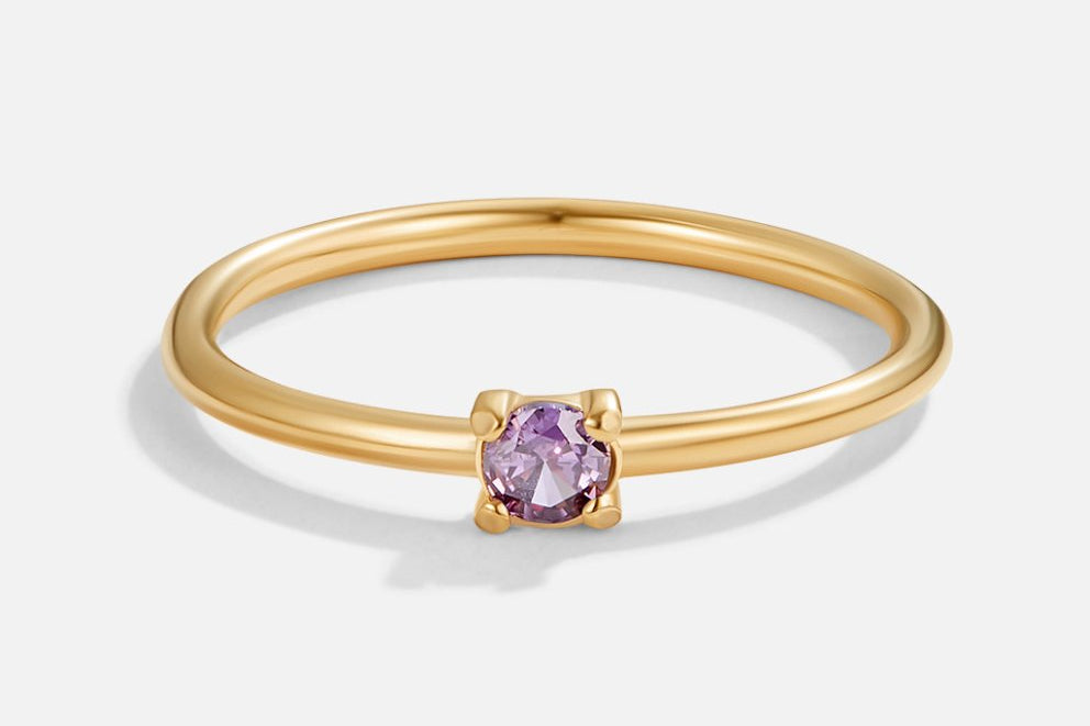 Birthstone Gold Rings