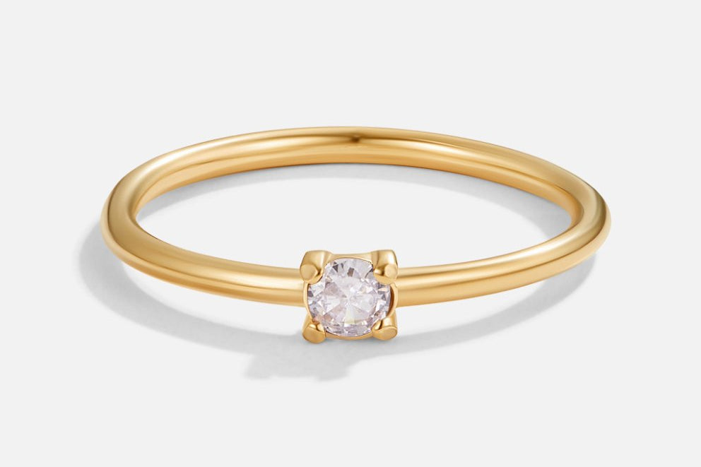 Birthstone Gold Rings