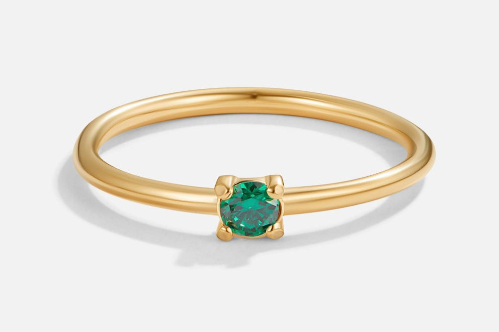 Birthstone Gold Rings