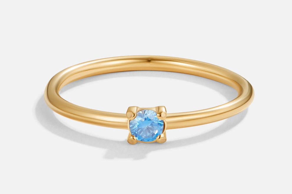 Birthstone Gold Rings