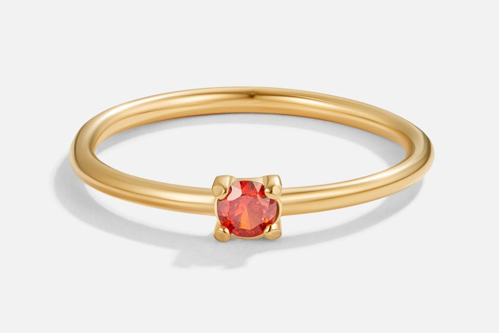 Birthstone Gold Rings