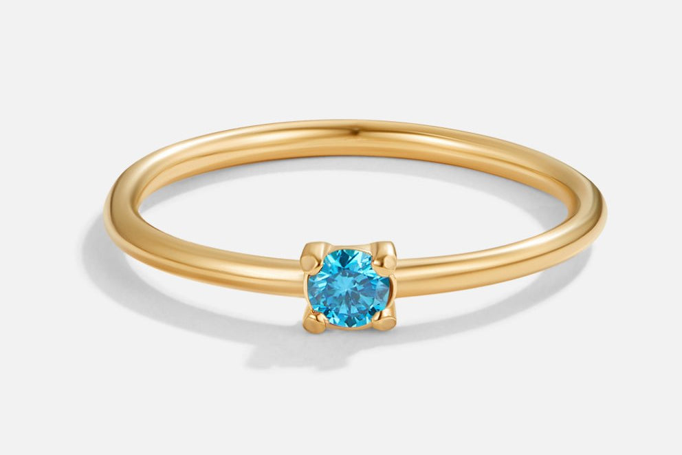 Birthstone Gold Rings