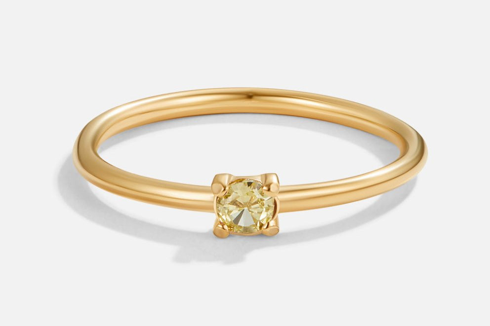 Birthstone Gold Rings