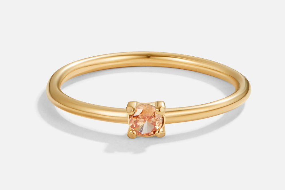 Birthstone Gold Rings