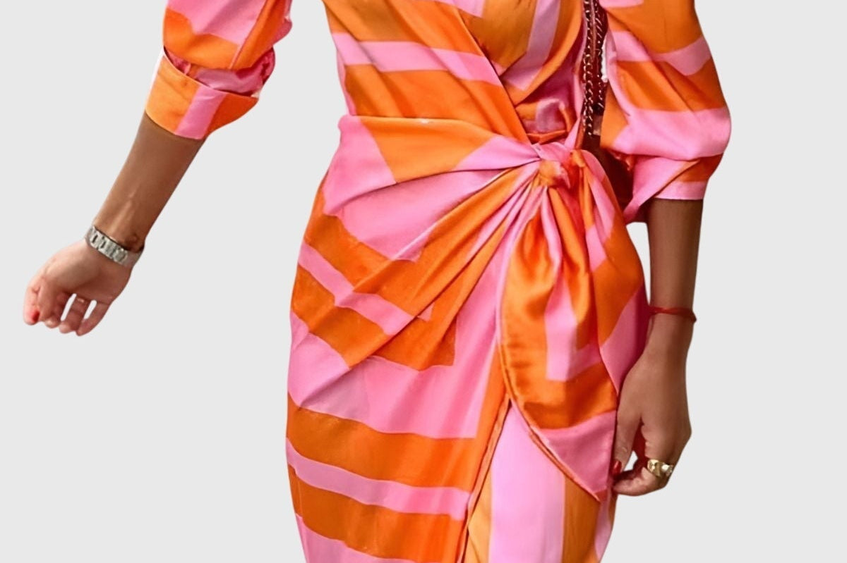 Everly | Elegant Wrap Dress With Print
