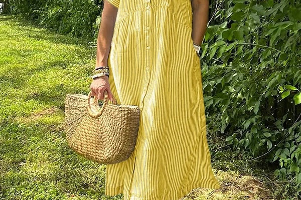 Ishka™ | Striped Shirt Dress
