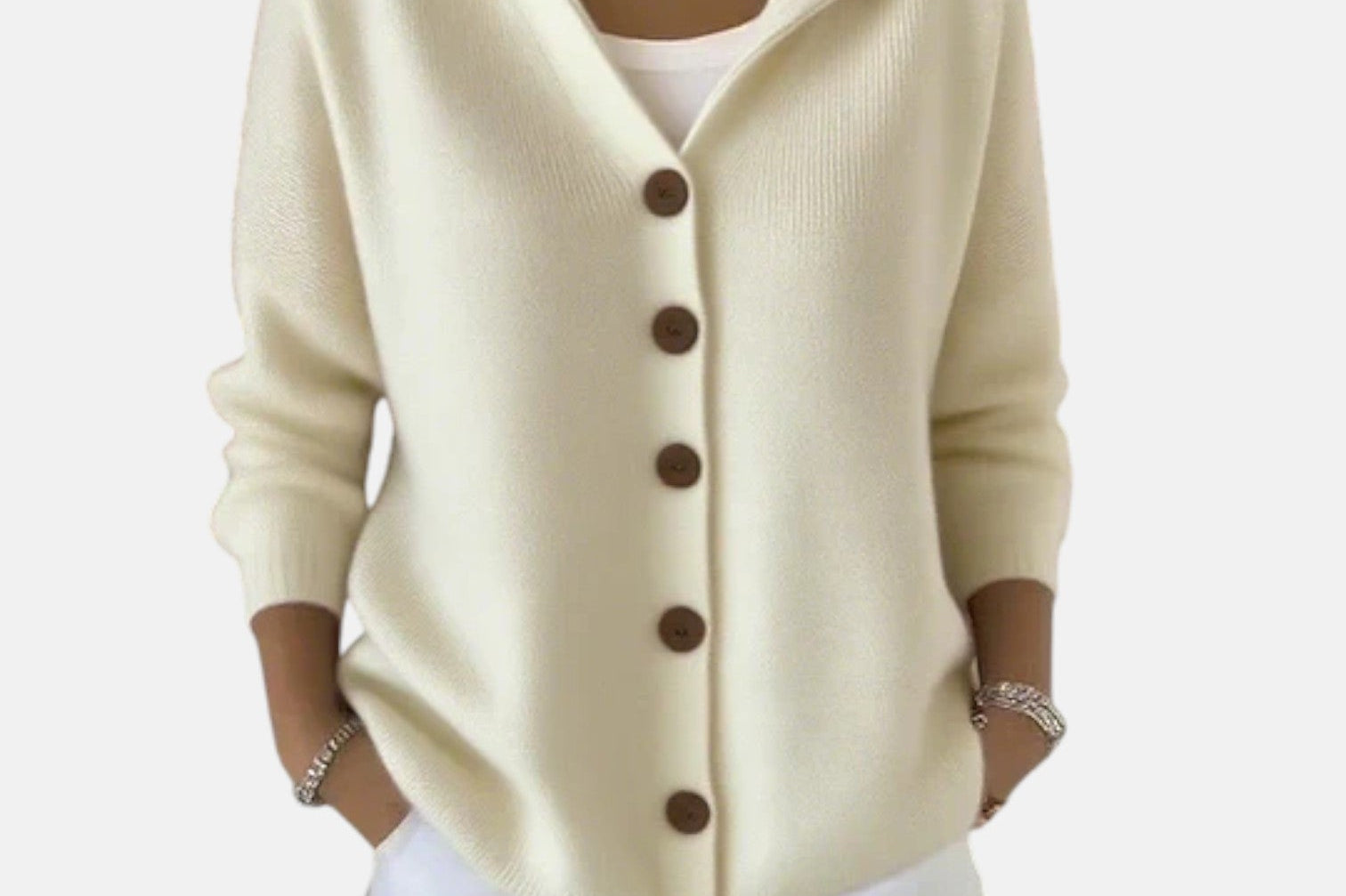 Zoé – Soft Hooded Knit Cardigan for Effortless Everyday Comfort