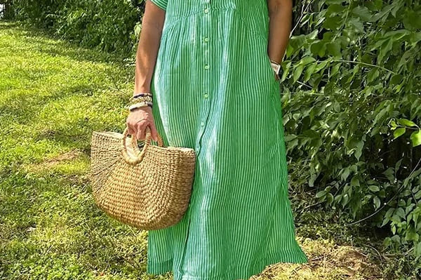 Ishka™ | Striped Shirt Dress