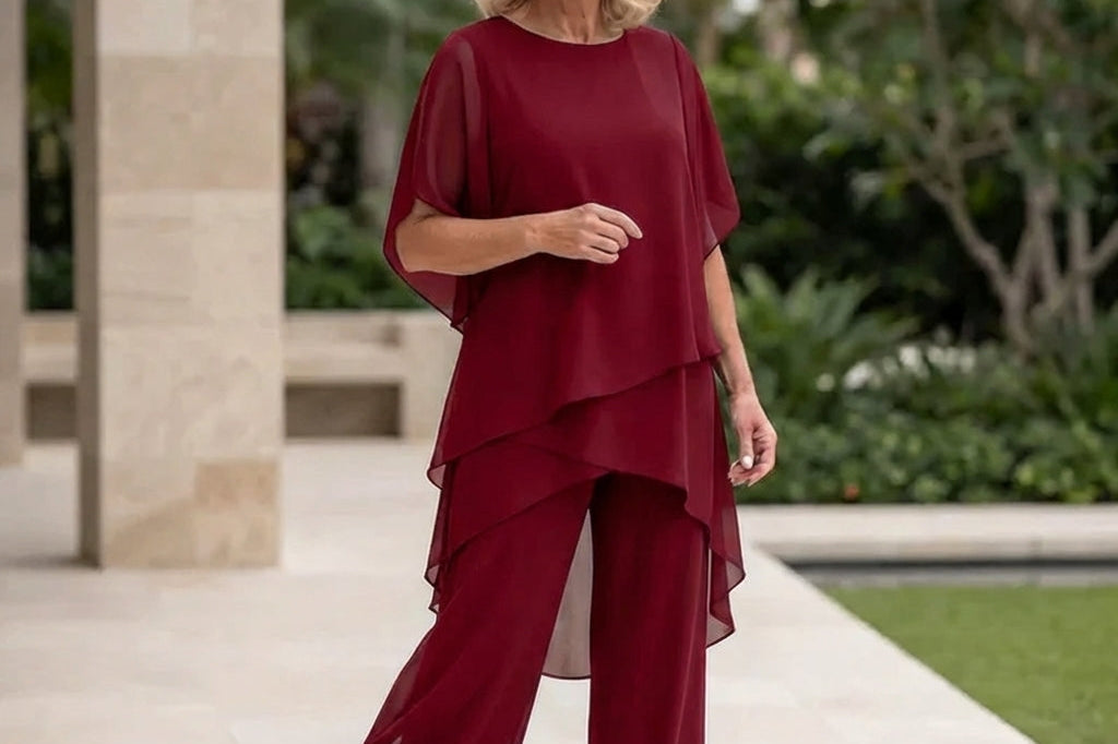 Kimmy | Draped Top with Palazzo Pants