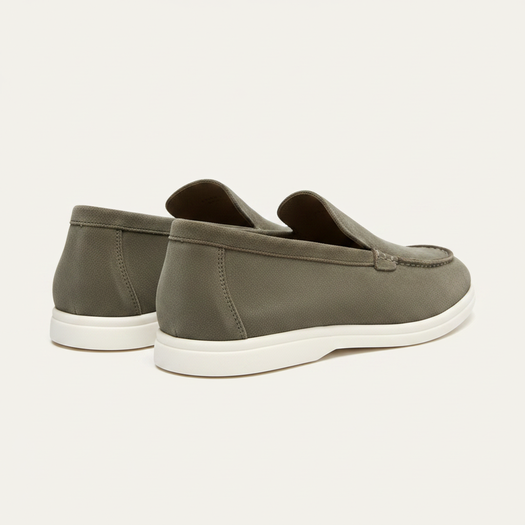 Amalviera Loafer Olive Green — rear view
