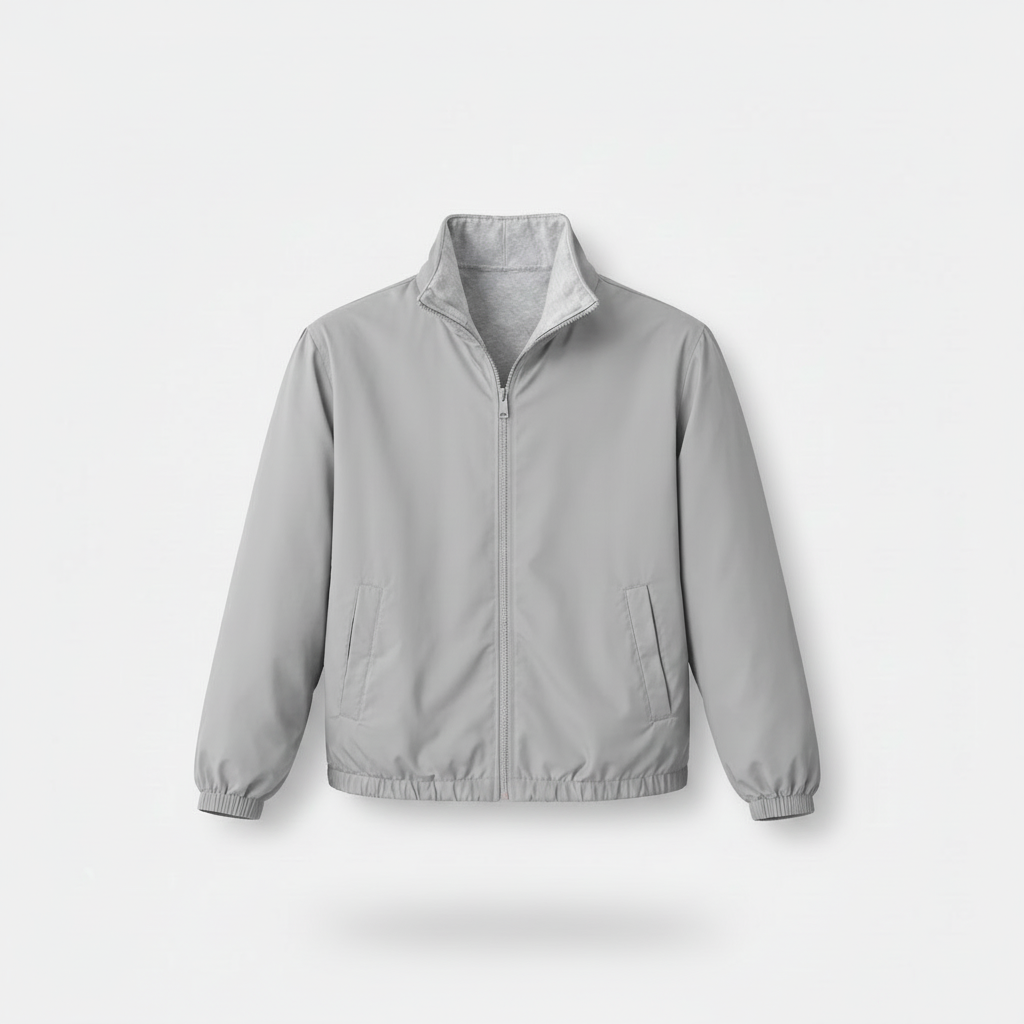 Vesito Reversible Jacket Silver Grey - Front