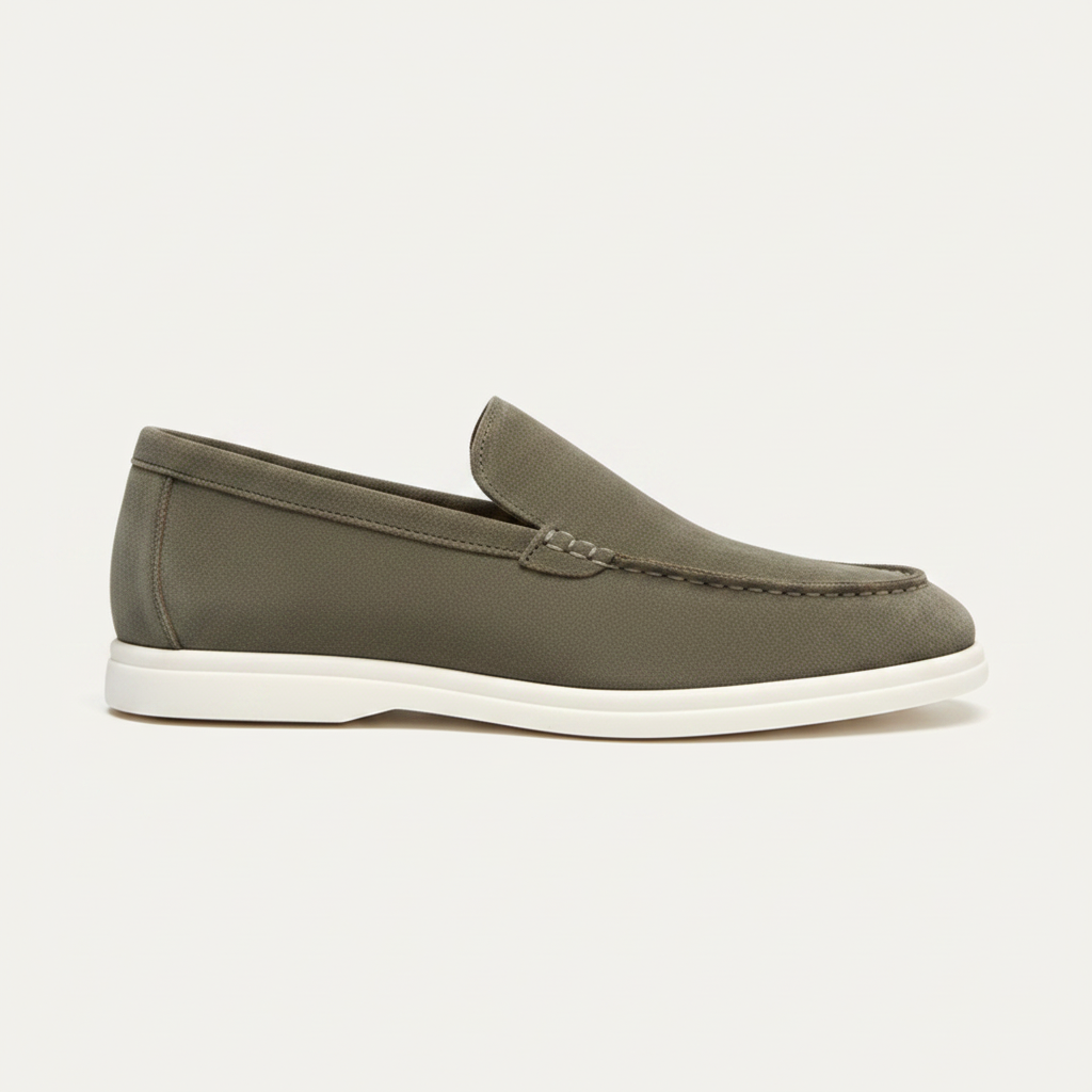 Amalviera Loafer Olive Green — side view