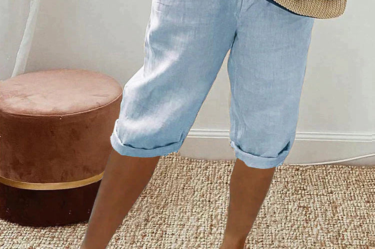 LUI™ – LIGHT COTTON-LINEN SHORTS