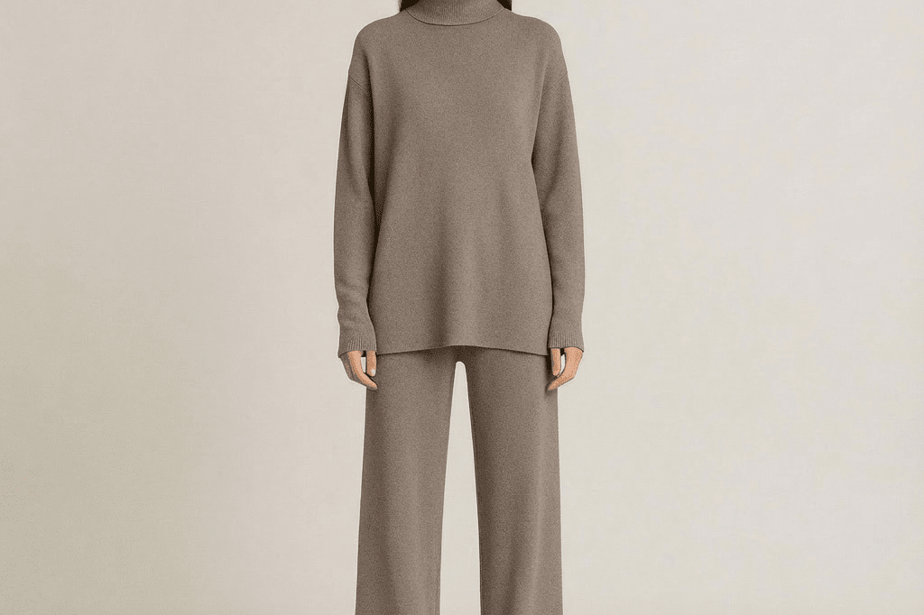Lov Knit Turtleneck Top & Pants Set