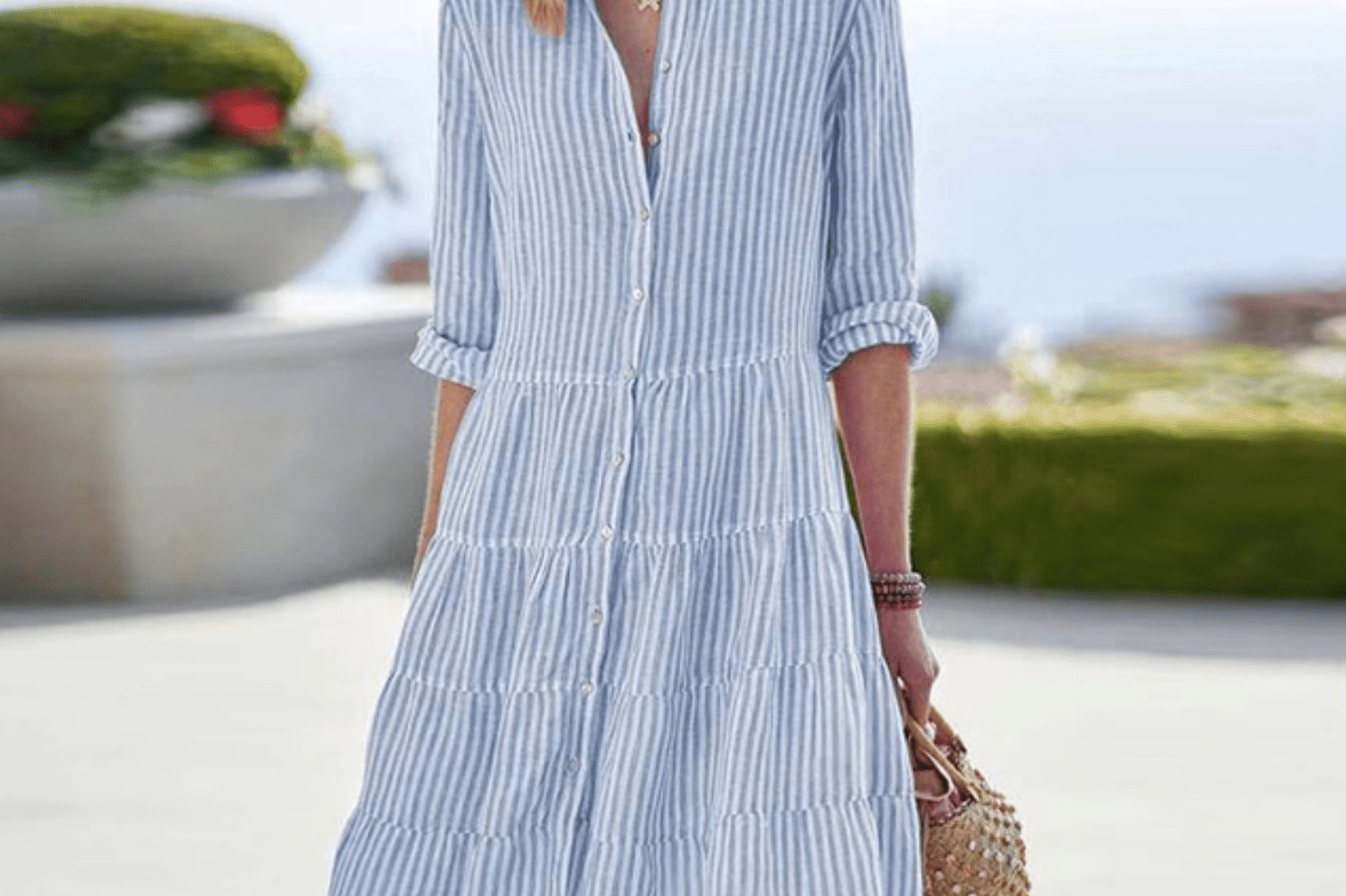 VIVIENNE | BREEZY STRIPED DRESS