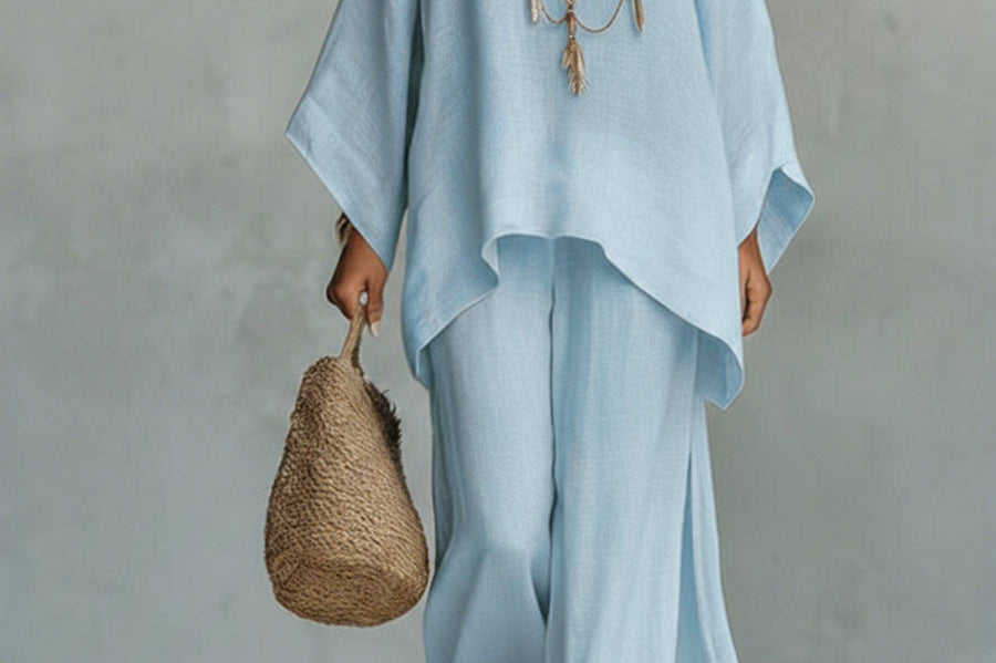 Celine™ | Elegant Linen Two-Piece Set