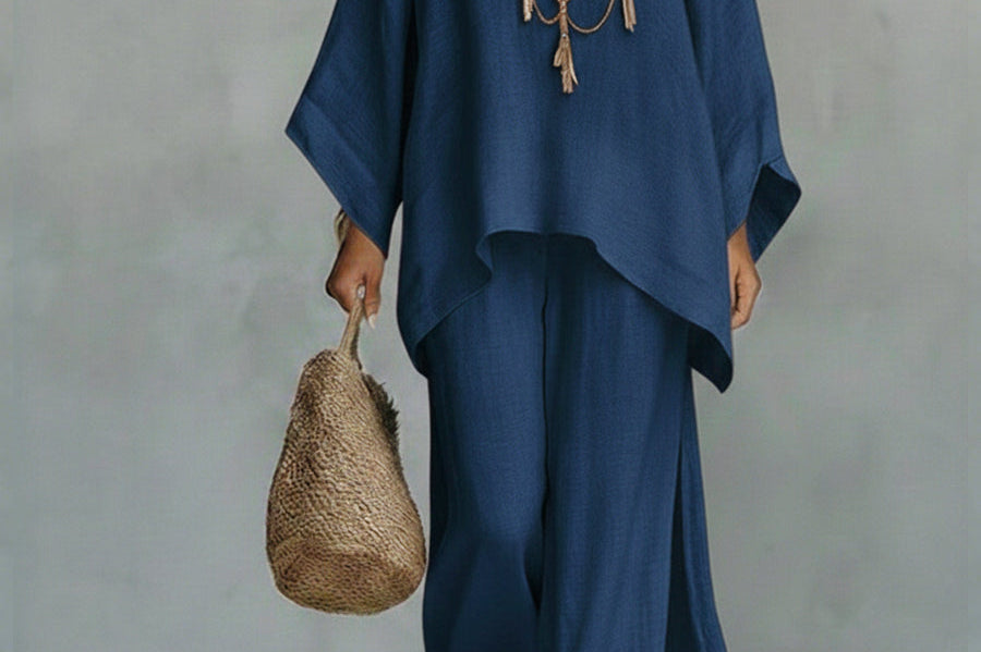 Celine™ | Elegant Linen Two-Piece Set