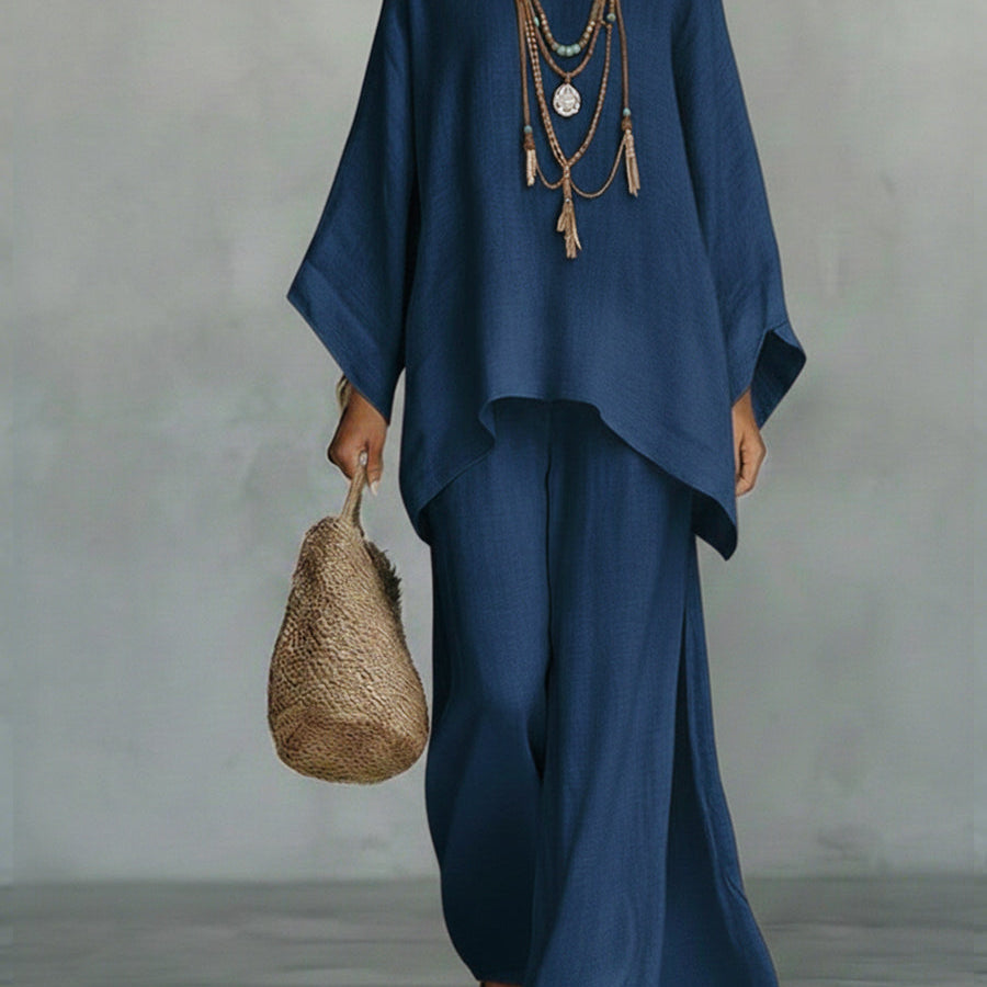 Celine™ | Elegant Linen Two-Piece Set